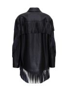 Philosophy di Lorenzo Serafini Leatheret Jacket With Fringes Philosophy di Lorenzo Serafini Leatheret Jacket With Fringes - Black