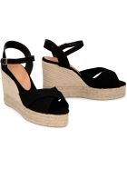 Castañer Blaudell Jute Wedge Espadrilles Castañer Blaudell Jute Wedge Espadrilles - black