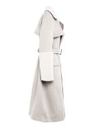 Elizabeth Sulcer's Capsule Cotton Drill, Metal-free Shearling And Leather Trench For Woman Mr & Mrs Italy Elizabeth Sulcer's Capsule Cotton Drill, Metal-free Shearling And Leather Trench For Woman - WHITE / SAIL WHITE