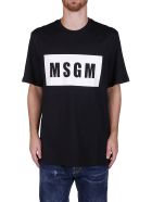 Black Cotton T-shirt MSGM Black Cotton T-shirt - Black