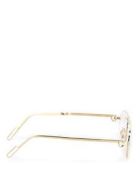 Cartier Eyewear CT0115O Eyewear Cartier Eyewear CT0115O Eyewear - Gold Gold Transparent
