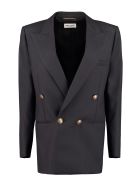 Saint Laurent Double-breast Virgin Wool Blazer Saint Laurent Double-breast Virgin Wool Blazer - blue