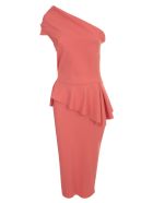 La Petit Robe Di Chiara Boni Dress Single Shoulder La Petit Robe Di Chiara Boni Dress Single Shoulder - Hibiscus