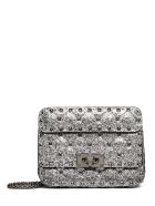 Valentino Garavani Mini Rockstud Glitter Bag Valentino Garavani Mini Rockstud Glitter Bag - Argento