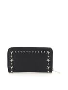 Jimmy Choo Pippa Zip Around Wallet Star Studs Jimmy Choo Pippa Zip Around Wallet Star Studs - BLACK SILVER (Black)