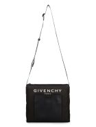 Givenchy Leather And Nylon Messenger Bag Givenchy Leather And Nylon Messenger Bag - black