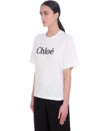 Chloé T-shirt In White Cotton Chloé T-shirt In White Cotton - Bianco