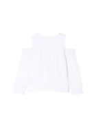 Balmain Kids Sweatshirt With Print Balmain Kids Sweatshirt With Print - Bianco