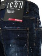 Dsquared2 Denim Jeans With Color Splash Detail Dsquared2 Denim Jeans With Color Splash Detail - Blu
