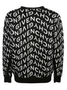Givenchy All-over Logo Patterned Cardigan Givenchy All-over Logo Patterned Cardigan - Nero