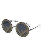 Ff 0285/s Sunglasses Fendi Ff 0285/s Sunglasses - 8077Y BLACK