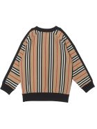 Burberry Black And Beige Cotton Sweatshirt Burberry Black And Beige Cotton Sweatshirt - Check