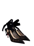 Christian Louboutin Goya Ruban Pumps In Black Satin Christian Louboutin Goya Ruban Pumps In Black Satin - black