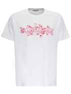 Givenchy Cotton T-shirt With Schematics Logo Print Givenchy Cotton T-shirt With Schematics Logo Print - White
