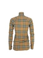 Burberry Vilan - Vintage Check Stretch Jersey Turtleneck Top Burberry Vilan - Vintage Check Stretch Jersey Turtleneck Top - Archive Beige