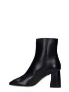 Giannico Julie High Heels Ankle Boots In Black Leather Giannico Julie High Heels Ankle Boots In Black Leather - black