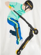 Fendi Mas Jersey T-shirt With Print Fendi Mas Jersey T-shirt With Print - White