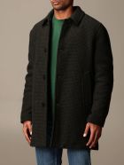 Palto' Coat Alfredo Paltò Micro Pied De Poule Coat Paltò Palto' Coat Alfredo Paltò Micro Pied De Poule Coat - Dark