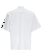 Givenchy Short Sleeved Cotton Shirt With Refracted Print Givenchy Short Sleeved Cotton Shirt With Refracted Print - White
