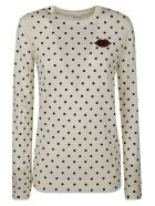 RED Valentino Dotted Sweatshirt RED Valentino Dotted Sweatshirt - Ivory