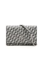 Jimmy Choo Palace Jc Glitter Bag Jimmy Choo Palace Jc Glitter Bag - SILVER BLACK (Black)