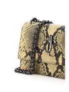 Jimmy Choo Bohemia Python Print Leather Mini Bag Jimmy Choo Bohemia Python Print Leather Mini Bag - DIJON (Beige)