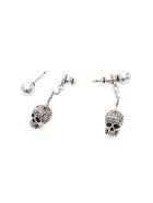 Pave Skull Earrings Alexander McQueen Pave Skull Earrings - Mix