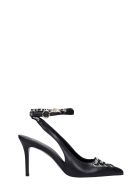 Versace Jeans Couture Pumps In Black Leather Versace Jeans Couture Pumps In Black Leather - black