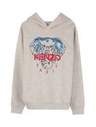 Kenzo Kids Embroidered Hoodie Kenzo Kids Embroidered Hoodie - grey