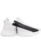 Givenchy Spectre Logo Detail Leather Sneakers Givenchy Spectre Logo Detail Leather Sneakers - White