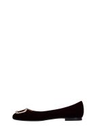 Fabio Rusconi Ballet Flats In Bordeaux Velvet Fabio Rusconi Ballet Flats In Bordeaux Velvet - bordeaux