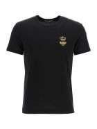 Dolce & Gabbana T-shirt With Bee And Crown Embroidery Dolce & Gabbana T-shirt With Bee And Crown Embroidery - Nero