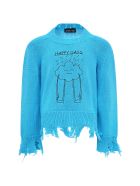 Riccardo Comi Light Blue "happy Day" Sweater For Kids Riccardo Comi Light Blue "happy Day" Sweater For Kids - Light Blue