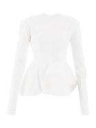 A.W.A.K.E. Mode Peplum Top A.W.A.K.E. Mode Peplum Top - OFF WHITE (White)