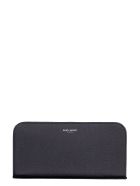 Saint Laurent Logo Leather Wallet Saint Laurent Logo Leather Wallet - black