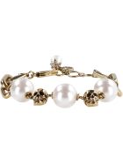 Alexander McQueen Chain Bracelet With Pearls Alexander McQueen Chain Bracelet With Pearls - Gold