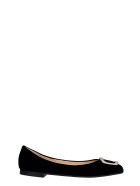 Fabio Rusconi Ballet Flats In Black Velvet Fabio Rusconi Ballet Flats In Black Velvet - black