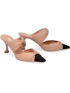 Aquazzura Twist Leather Mules Aquazzura Twist Leather Mules - skin