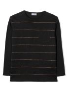 Brunello Cucinelli Dark Grey Cotton Sweater Brunello Cucinelli Dark Grey Cotton Sweater - Antracite
