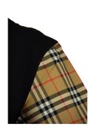 Burberry Serra - Vintage Check Sleeve Cotton T-shirt Burberry Serra - Vintage Check Sleeve Cotton T-shirt - Black