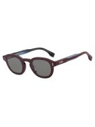 Fendi FF M0100/G/S Sunglasses Fendi FF M0100/G/S Sunglasses - Xae/ir Burgundy Blu
