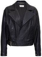 Saint Laurent Plonge Classic Leather Jacket Saint Laurent Plonge Classic Leather Jacket - Black