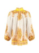 Zimmermann Gathered Printed Blouse Zimmermann Gathered Printed Blouse - Multicolor