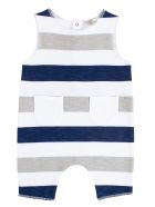 De Cavana Newborn Striped Romper De Cavana Newborn Striped Romper - Blu elettrico