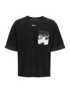 Dolce & Gabbana T-shirt With Nylon Inserts Dolce & Gabbana T-shirt With Nylon Inserts - BLACK