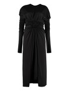 Dolce & Gabbana Draped Jersey Dress Dolce & Gabbana Draped Jersey Dress - black