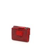 Marco de Vincenzo Crystal Wallet With Chain Marco de Vincenzo Crystal Wallet With Chain - SIAM FRAGOLA RUB (Red)