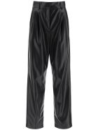 MSGM Faux Leather Loose Trousers MSGM Faux Leather Loose Trousers - Nero