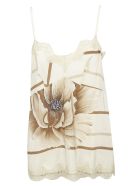 Ibrigu Lace Detailed Floral Tank Top Ibrigu Lace Detailed Floral Tank Top - White