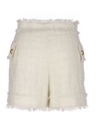 High-waisted Tweed Shorts Balmain High-waisted Tweed Shorts - Naturel